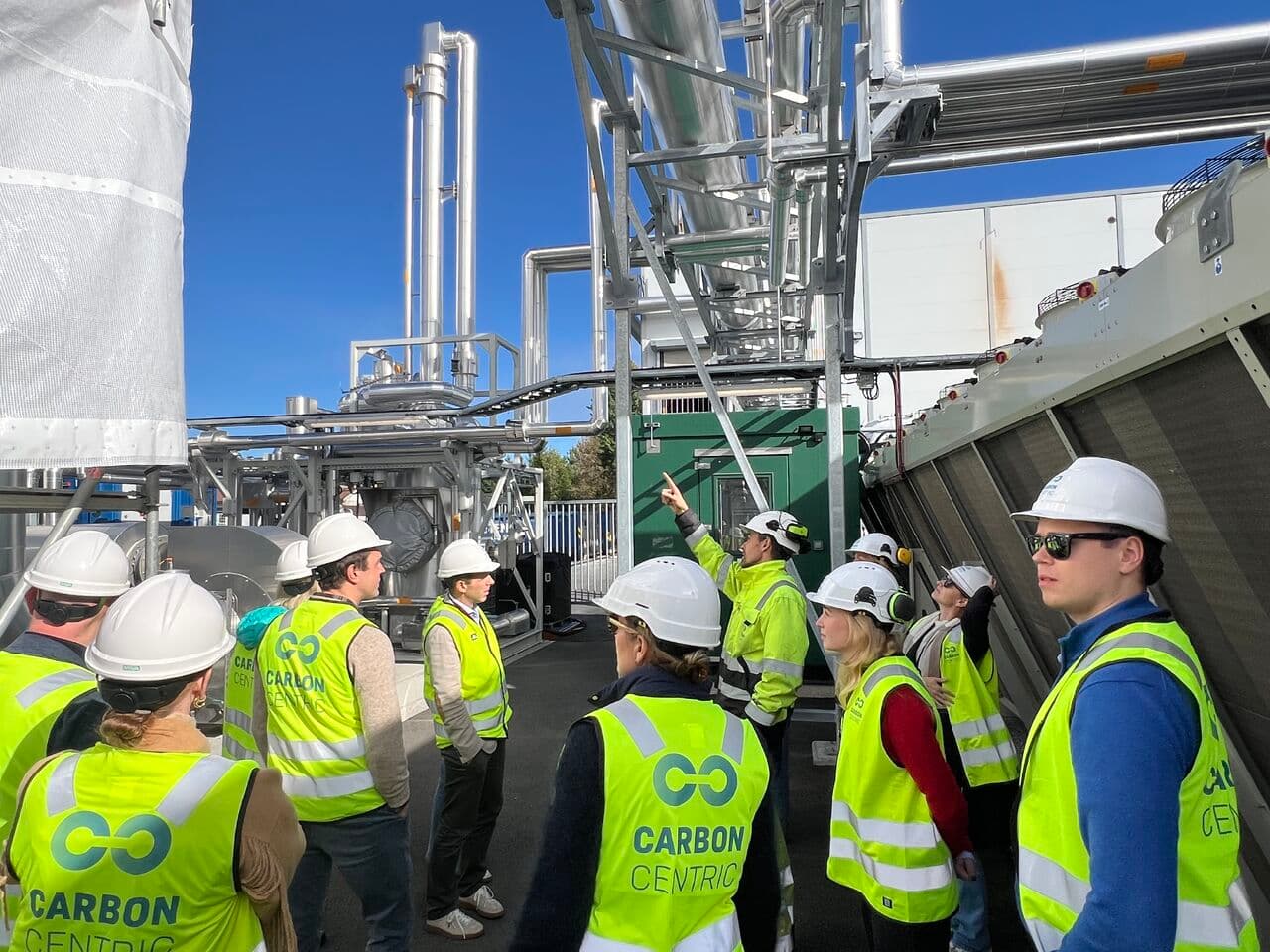 Fagdag i regi av Deloitte på karbonfangstanlegget i Rakkestad