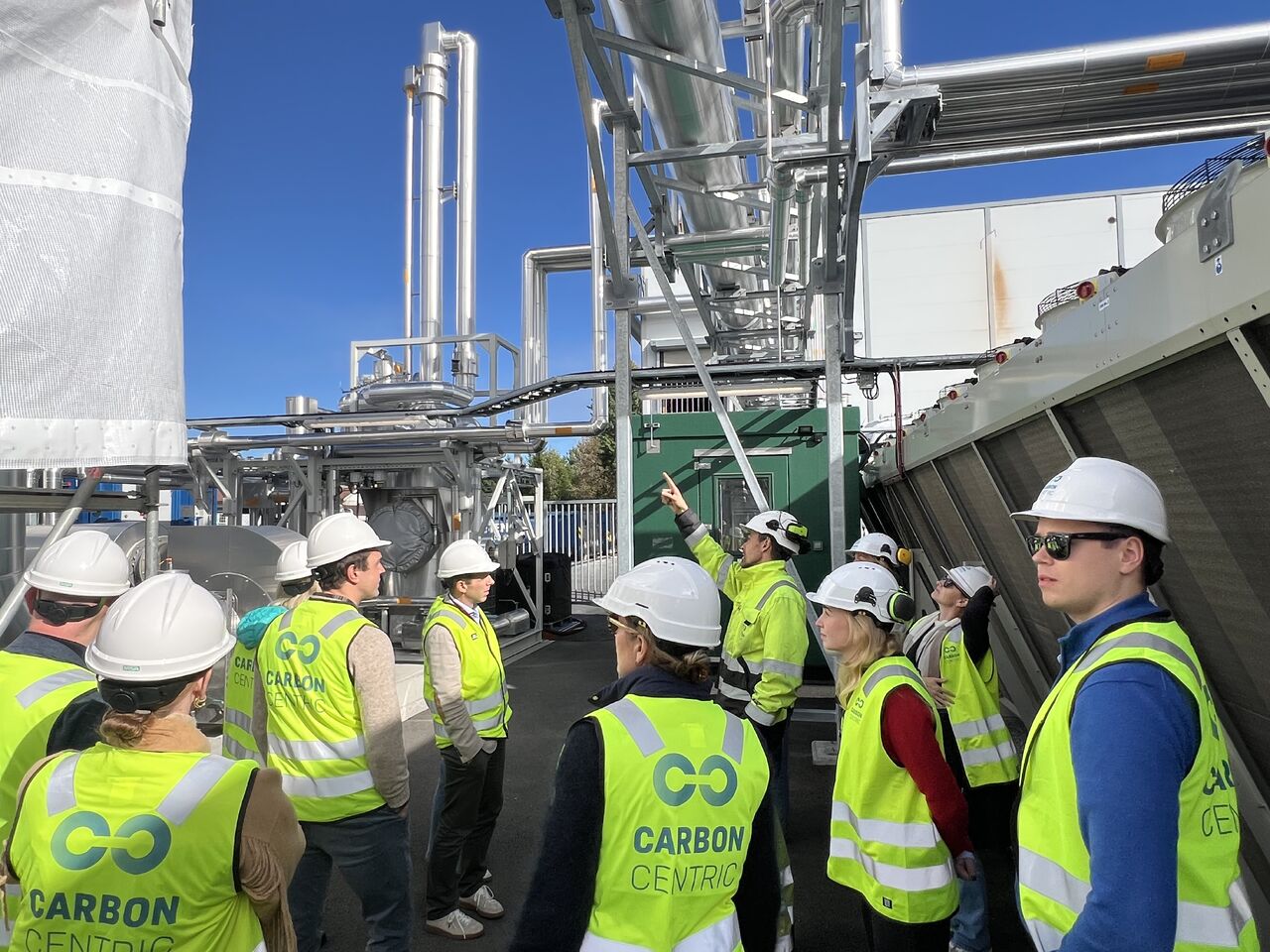 Fagdag i regi av Deloitte på karbonfangstanlegget i Rakkestad